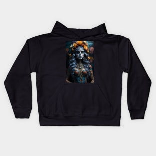 Beautiful La Muerte Lady Kids Hoodie